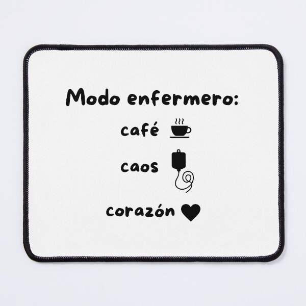 Item preview, Nurse Mode: Chaos Coffee, Heart in Black designed and sold by EstetoVibes.