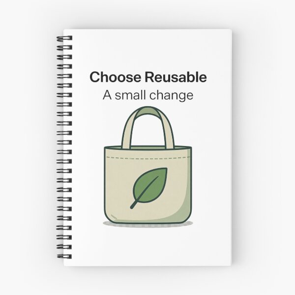 Item preview, Choose Reusable – Zero Waste Tote Lifestyle Tee designed and sold by EcoArtTees.