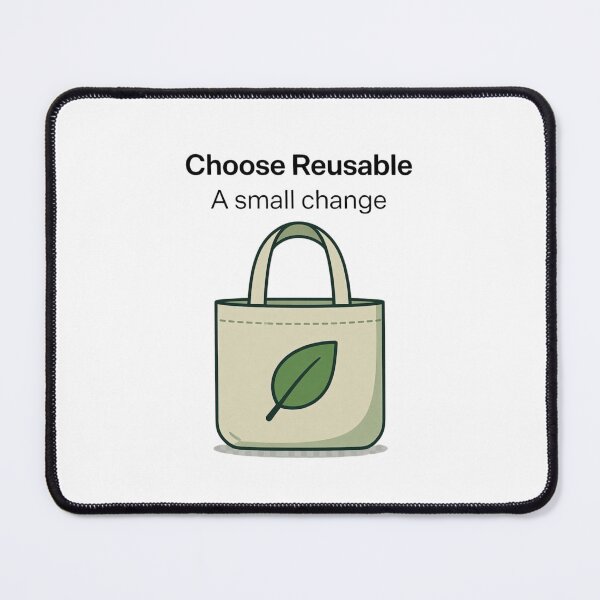 Item preview, Choose Reusable – Zero Waste Tote Lifestyle Tee designed and sold by EcoArtTees.