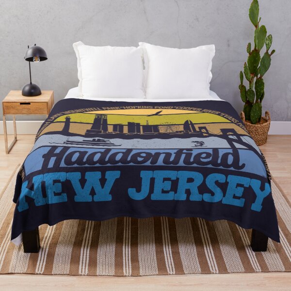 Item preview, Haddonfield New Jersey Sunset Retro Vintage Local Pride Logo designed and sold by CRHPOD20.