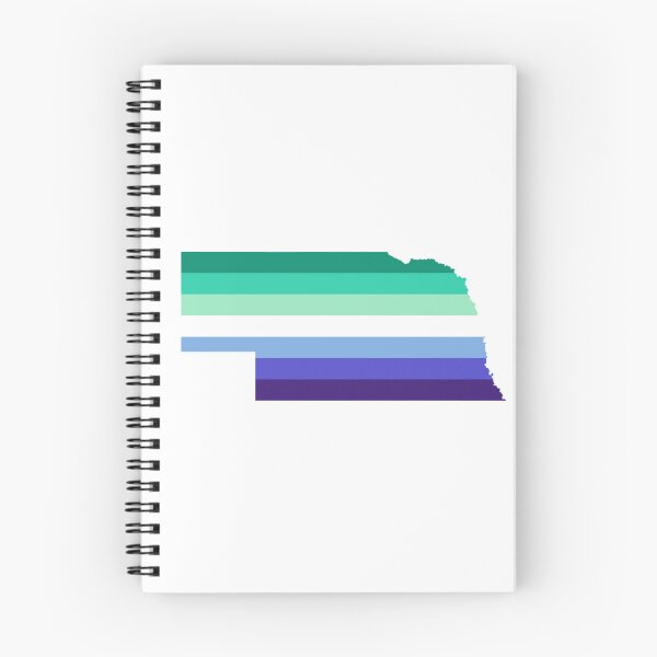 Item preview, Nebraska LGBT Mlm Pride Flag State Outline designed and sold by artshlyn.