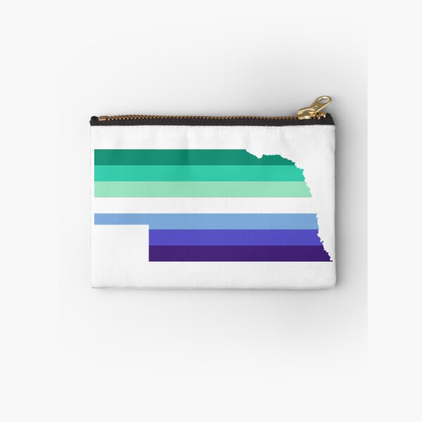 Item preview, Nebraska LGBT Mlm Pride Flag State Outline designed and sold by artshlyn.