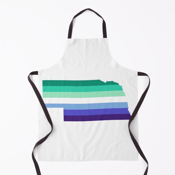 Item preview, Nebraska LGBT Mlm Pride Flag State Outline designed and sold by artshlyn.