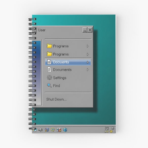 Item preview, Retro Start Menu 90s Operating System Computer Interface Nostalgia designed and sold by GiftsForge.