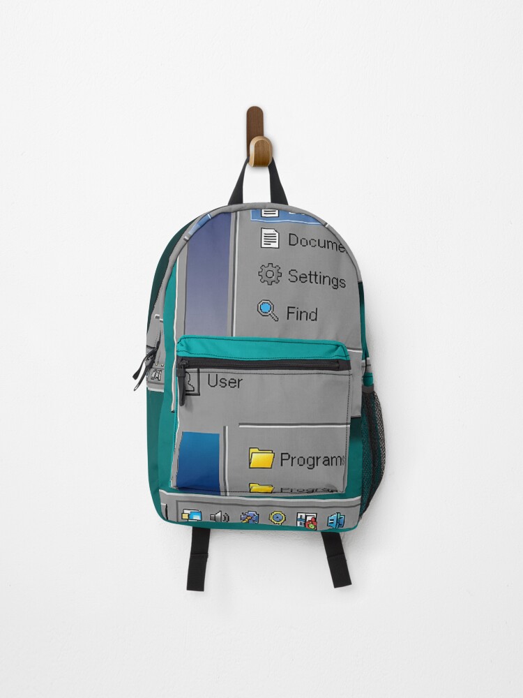 Thumbnail 1 of 3, Backpack, Retro Start Menu 90s Operating System Computer Interface Nostalgia designed and sold by raxia786.