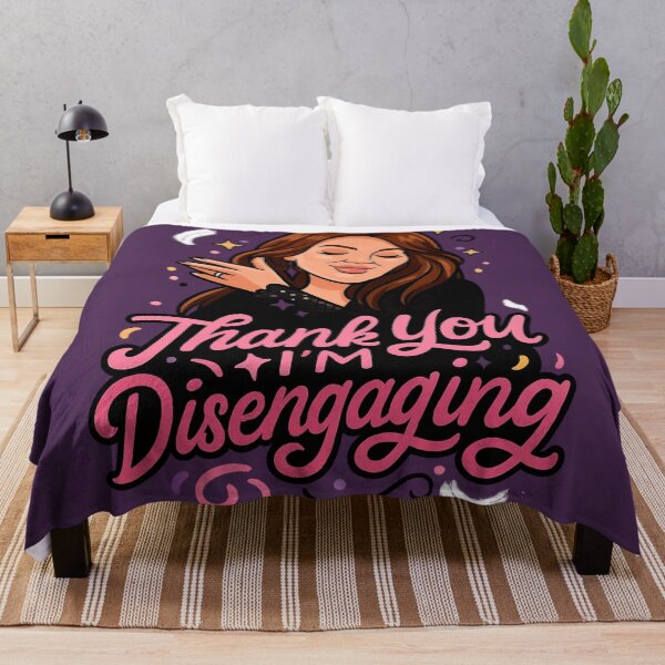 Item preview, Thank You, I’m Disengaging – Meredith Marks RHOSLC Pop Art Design designed and sold by GirlyPopped.