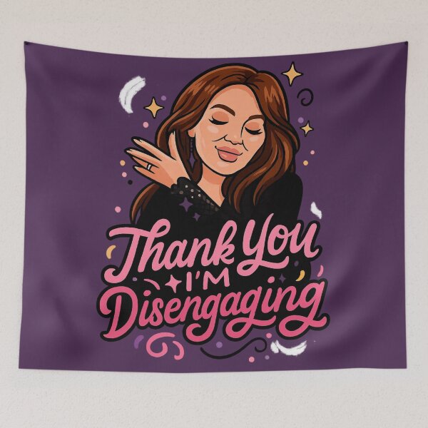 Item preview, Thank You, I’m Disengaging – Meredith Marks RHOSLC Pop Art Design designed and sold by GirlyPopped.