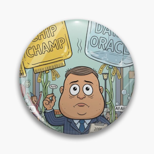 Item preview, Michael Burry's AI Bubble Warning designed and sold by MemeTheNews.