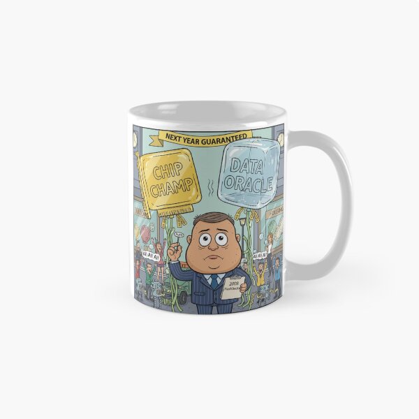 Item preview, Michael Burry's AI Bubble Warning designed and sold by MemeTheNews.