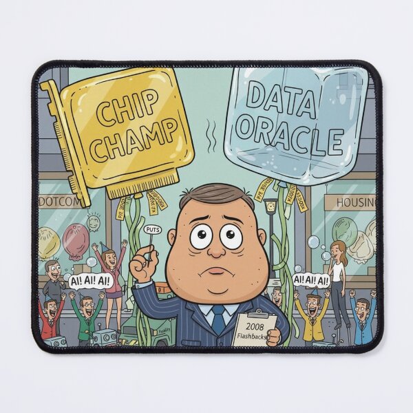 Item preview, Michael Burry's AI Bubble Warning designed and sold by MemeTheNews.