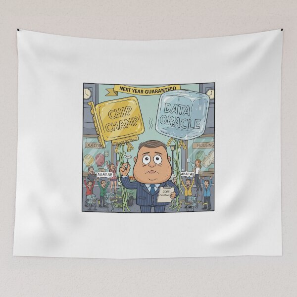 Item preview, Michael Burry's AI Bubble Warning designed and sold by MemeTheNews.