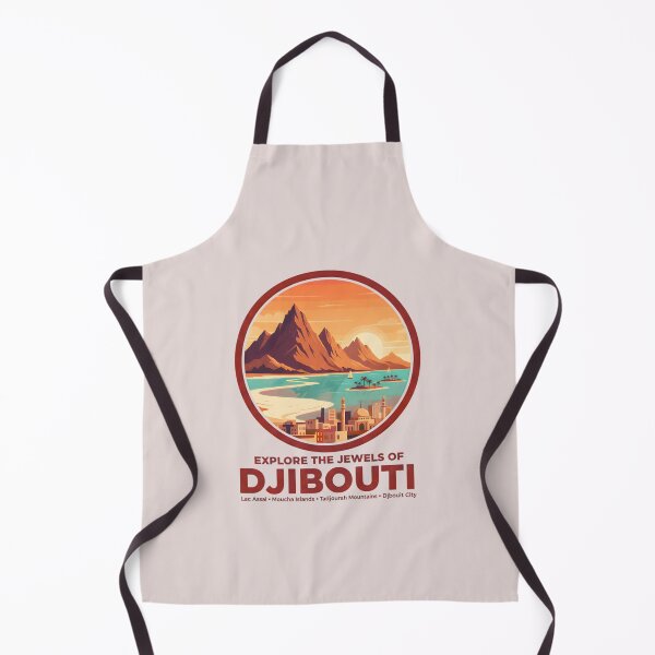 Item preview, Lac Assal Moucha Tadjourah Djibouti City Vintage Travel Art designed and sold by DjibProp.