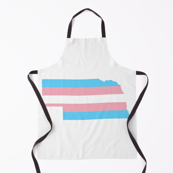 Item preview, Nebraska LGBT Trans Pride Flag State Outline designed and sold by artshlyn.