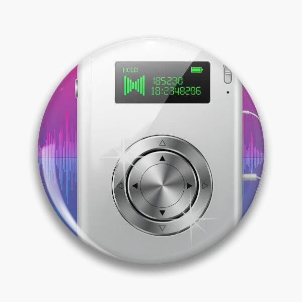 Item preview, Retro MP3 Player Portable Music Device 2000s Tech Nostalgia Design designed and sold by GiftsForge.
