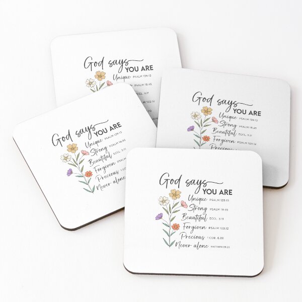 Item preview, God Says You Are – Affirmation Scripture Design designed and sold by AuraByMarv.