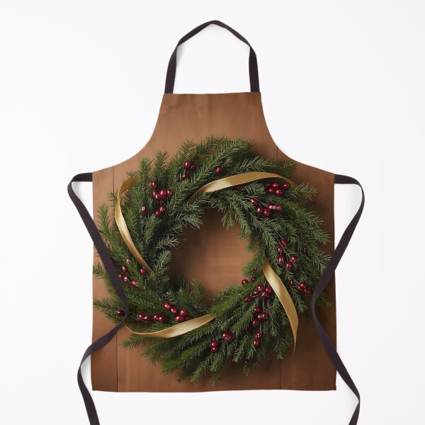 Item preview, Rustic Holiday Wreath – Classic Christmas Decor Illustration designed and sold by Valeree Store.