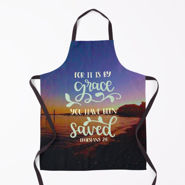 Item preview, Ephesians 2:8 “By Grace You Have Been Saved” Christian Sunset Art – Inspirational Bible Verse Design designed and sold by Alaska Magick.