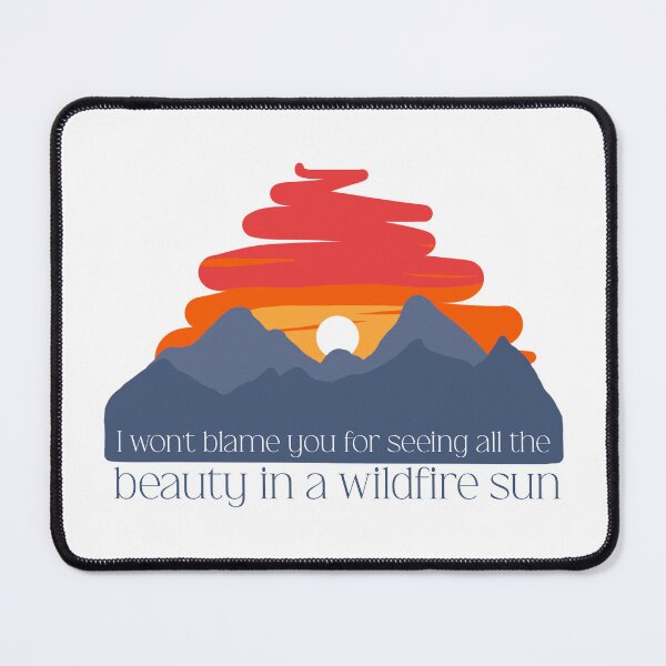 Item preview, Human Wildfire Sunset Mountains designed and sold by CMORRISON12345.