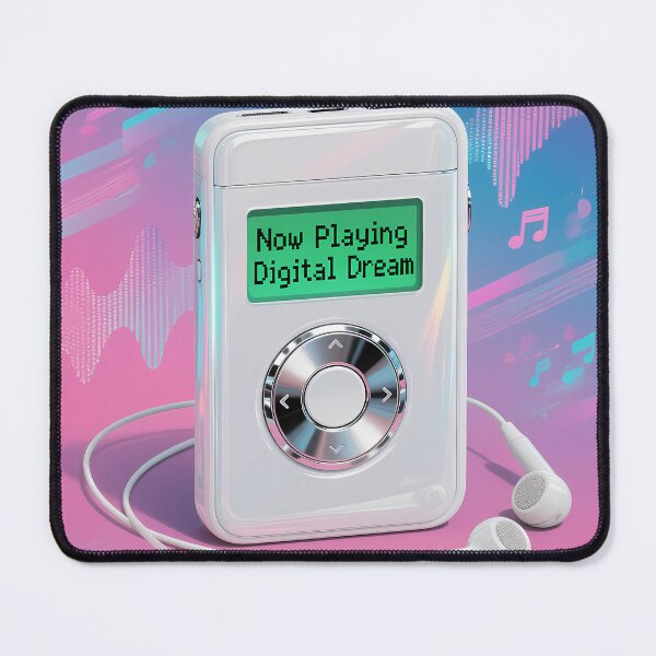 Item preview, Retro MP3 Player Portable Music Device 2000s Tech Nostalgia Design designed and sold by GiftsForge.