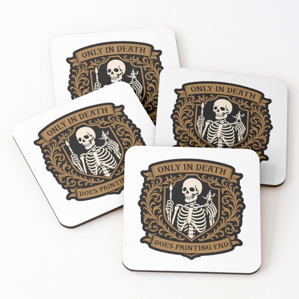 Item preview, Funny Miniature Painting Only In Death Does Painting End designed and sold by leora-bowens.