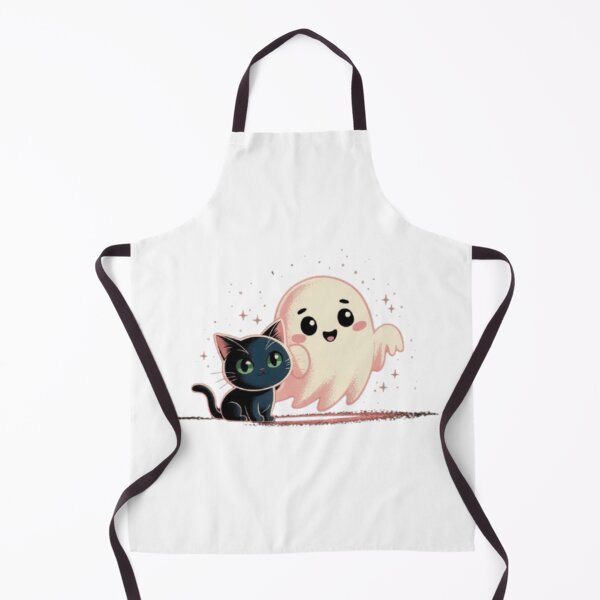 Item preview, Ghost & Cat Pals – Cute Spooky Friendship designed and sold by vvcreativedesigns.