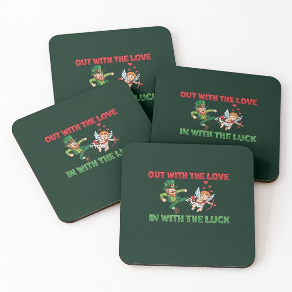 Item preview, Out With The Love, In With The Luck – Leprechaun vs Cupid St Patrick's Day  designed and sold by FelixnRobinus.