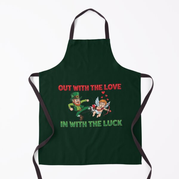 Item preview, Out With The Love, In With The Luck – Leprechaun vs Cupid St Patrick's Day designed and sold by FelixnRobinus.