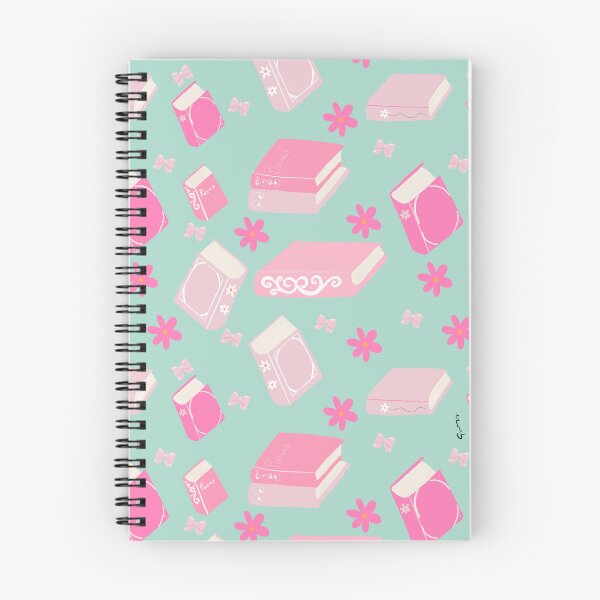 Item preview, Pink Book and Mint Aesthetic Pattern Bookcore designed and sold by giulyz.