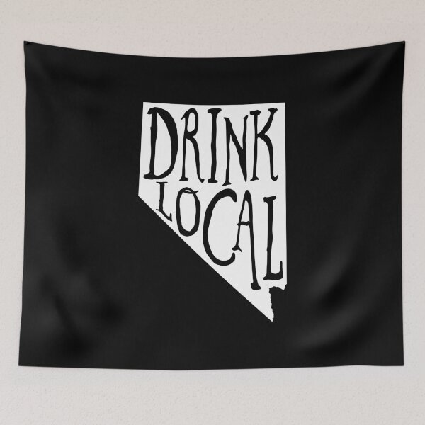 Item preview, Drink Local Nevada State Outline Craft Beer designed and sold by graf1k.