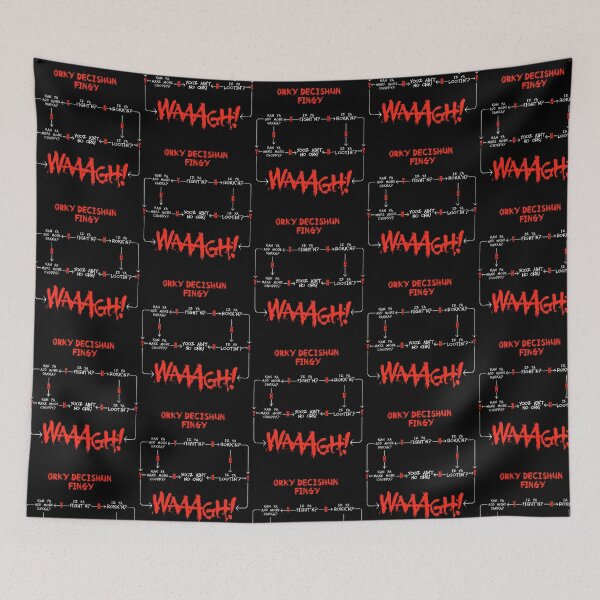 Item preview, Ork Waagh Decision Chart (Decishun Fingy) designed and sold by leora-bowens.