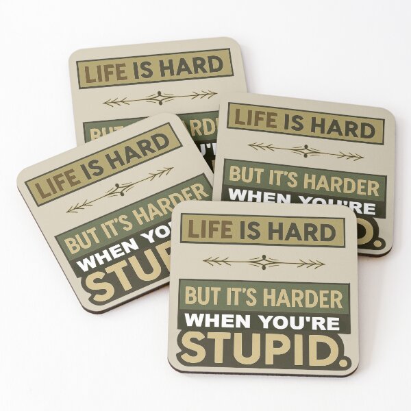 Item preview, LIFE IS HARD designed and sold by Pickle Wicked Designs.