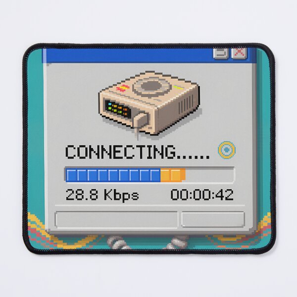 Item preview, Dial-Up Internet Connection 90s Modem Online Vintage Internet Design designed and sold by GiftsForge.