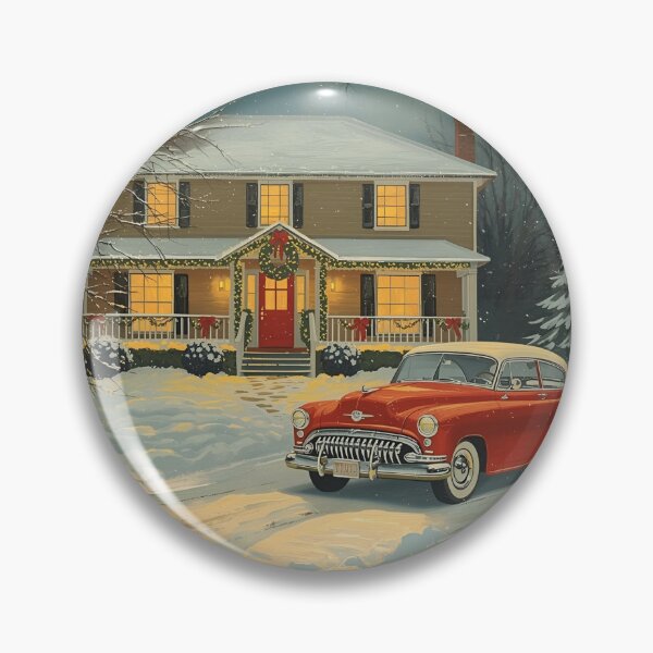 Item preview, Vintage Christmas Scene designed and sold by RisingWolfStudio.