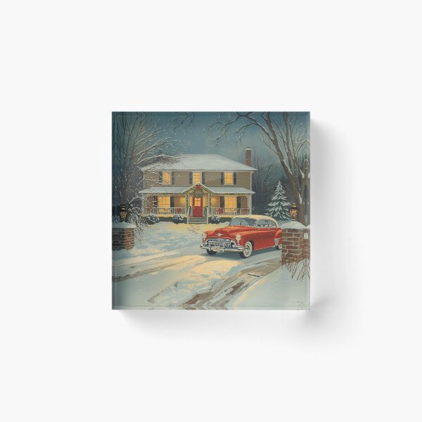 Item preview, Vintage Christmas Scene designed and sold by RisingWolfStudio.