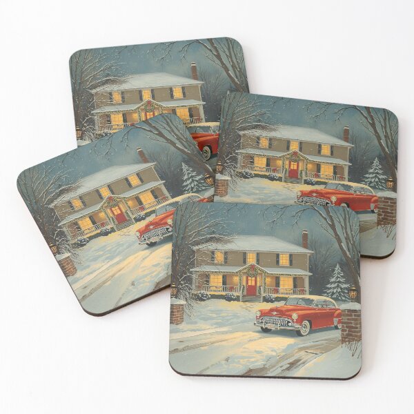 Item preview, Vintage Christmas Scene designed and sold by RisingWolfStudio.