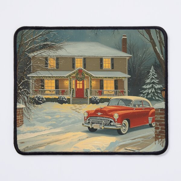 Item preview, Vintage Christmas Scene designed and sold by RisingWolfStudio.