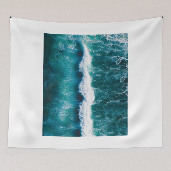 Item preview, Center Blue Wild Waves Photographic Print designed and sold by Mother-Nature65.