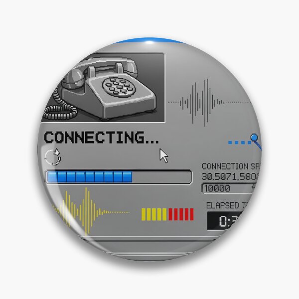 Item preview, Dial-Up Internet Connection 90s Modem Online Vintage Internet Design designed and sold by GiftsForge.