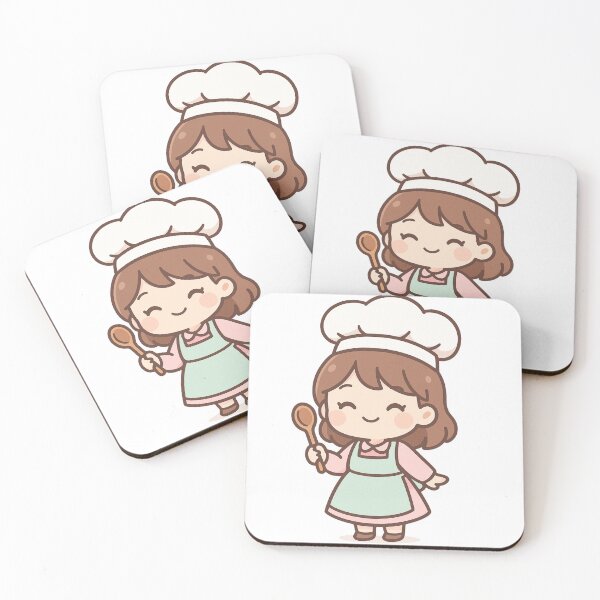 Item preview, Kawaii Chef – Cute Chibi Cooking Girl Art | CutiVerse designed and sold by CutiVerse.