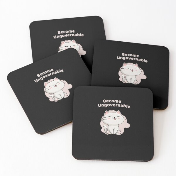 Item preview, Become Ungovernable Cat Funny Gifts for Cat Lovers designed and sold by MoodInInk.