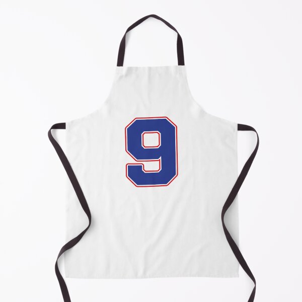 Item preview, Jersey Number 9 / Player Shirt Number Nine (Blue with Red Outline) designed and sold by STUDIO-72.