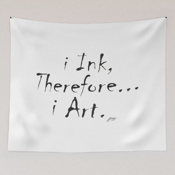 Item preview, Ink Therefore Art Print on White designed and sold by Lichentroupe63.