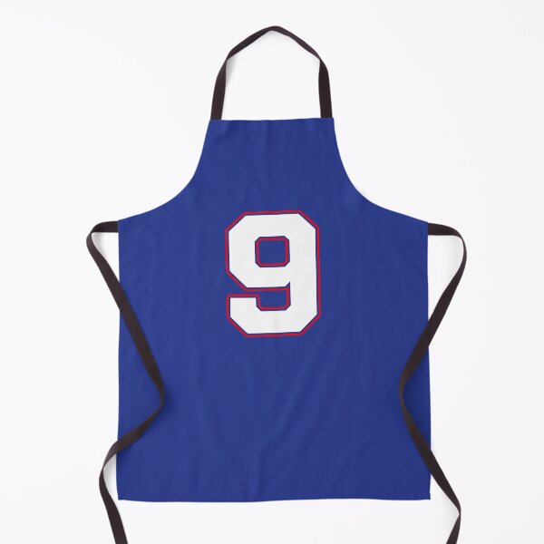 Item preview, Jersey Number 9 / Player Shirt Number Nine (White with Red Outline) designed and sold by STUDIO-72.