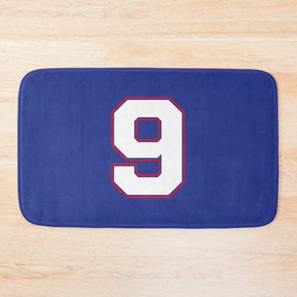 Item preview, Jersey Number 9 / Player Shirt Number Nine (White with Red Outline) designed and sold by STUDIO-72.