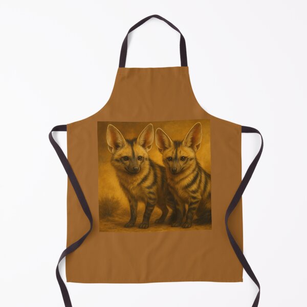 Item preview, Aardwolf Pair – Realistic African Wildlife Portrait designed and sold by GeoWild Designs.