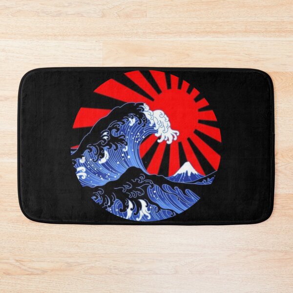 Item preview, Japanese Wave Fuji Rising Sun Art designed and sold by Oniyasha.