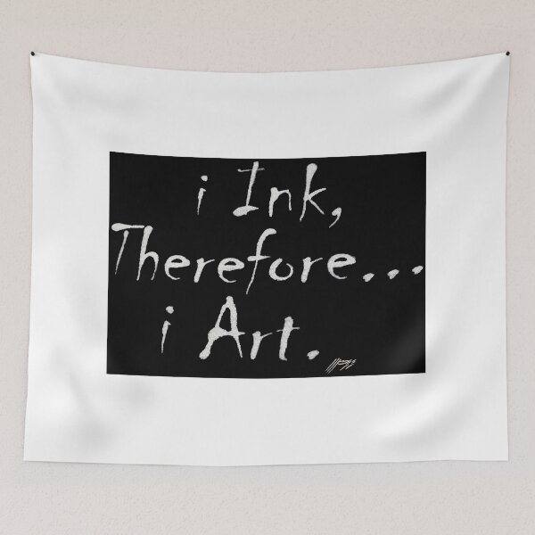 Item preview, Ink Therefore Art Print on Black designed and sold by Lichentroupe63.