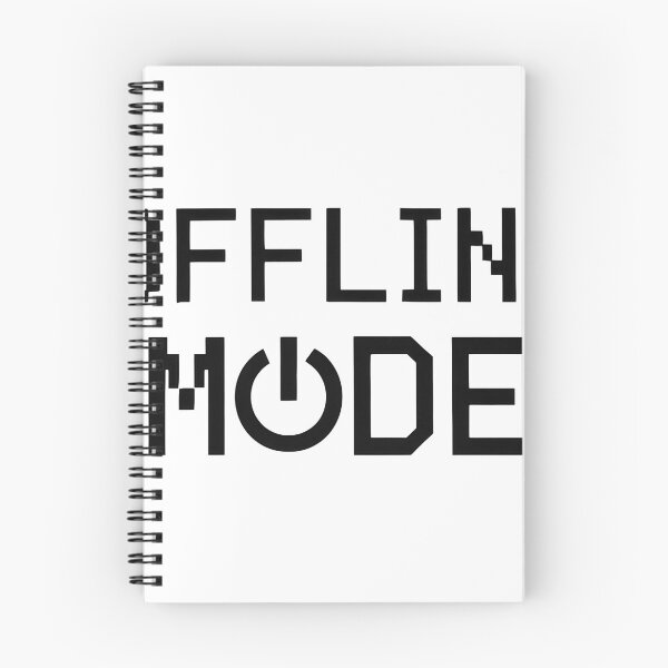 Item preview, Offline Mode – Bold Tech Typography with Power Symbol, Minimalist Digital Disconnect Design designed and sold by Geafixy.
