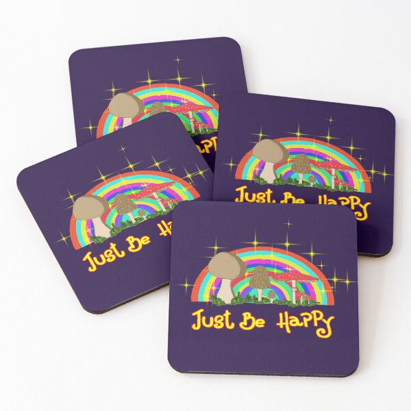 Item preview, Just be happy. Crazy mushrooms designed and sold by CarliPeraza.