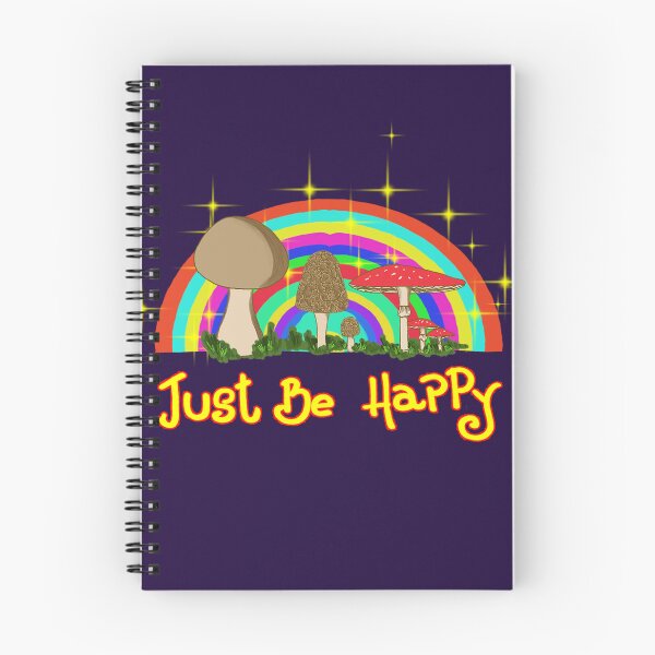 Item preview, Just be happy. Crazy mushrooms designed and sold by CarliPeraza.